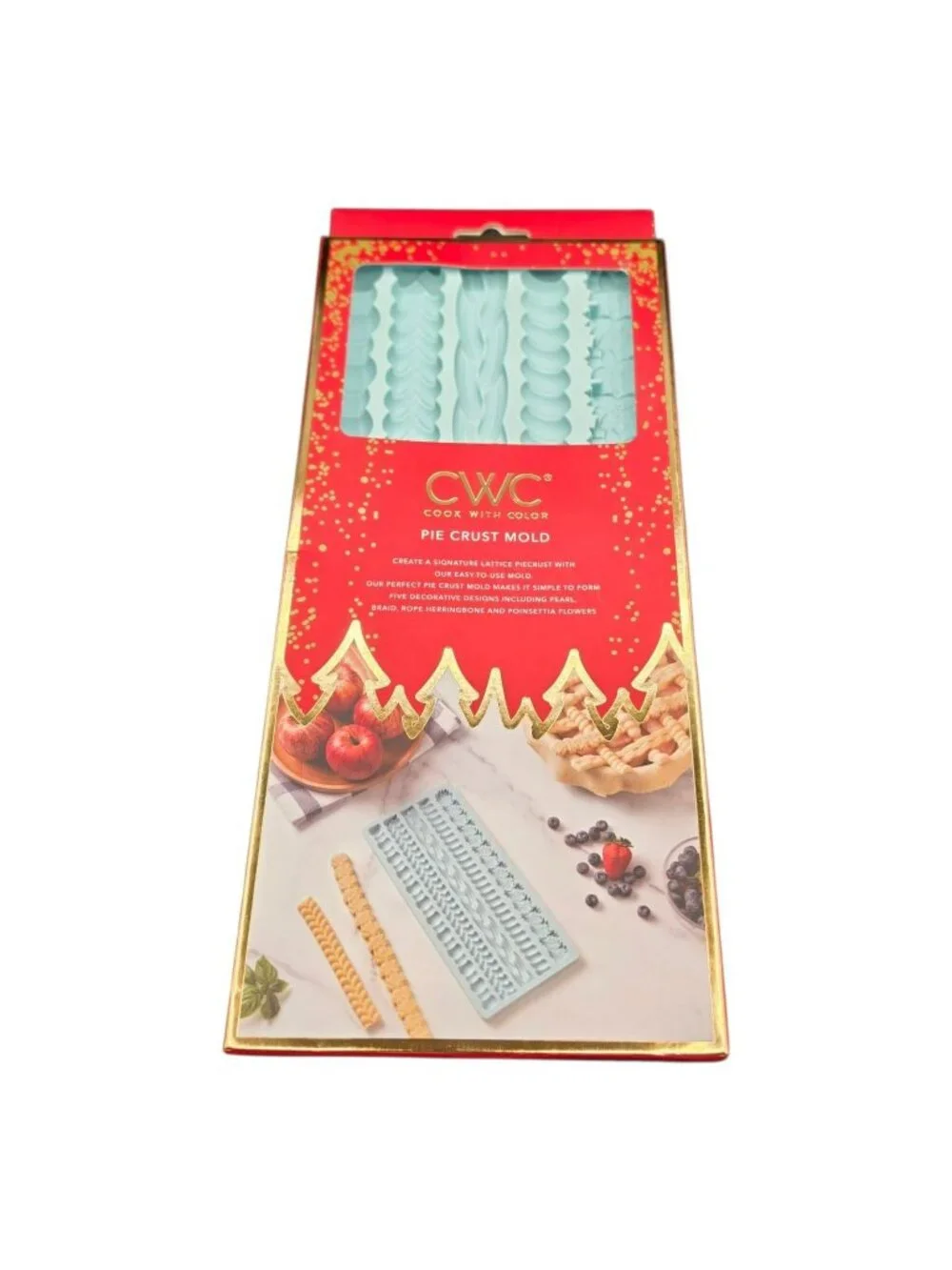 CWC Cook With Color Pie Crust Mold 10.5